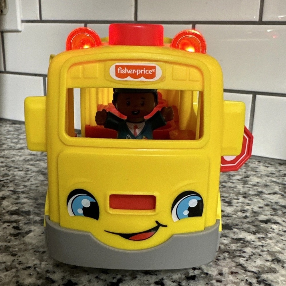 Mattel FP '16 Little People Sit With Me Yellow School Bus Light Sound